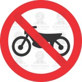 Trânsito proibido a motocicletas, motonetas e ciclomotores 